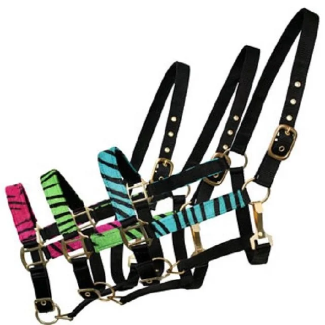 Zebra Halter Nylon Halter Outdoor Racing Affordable Luxury Horse Product