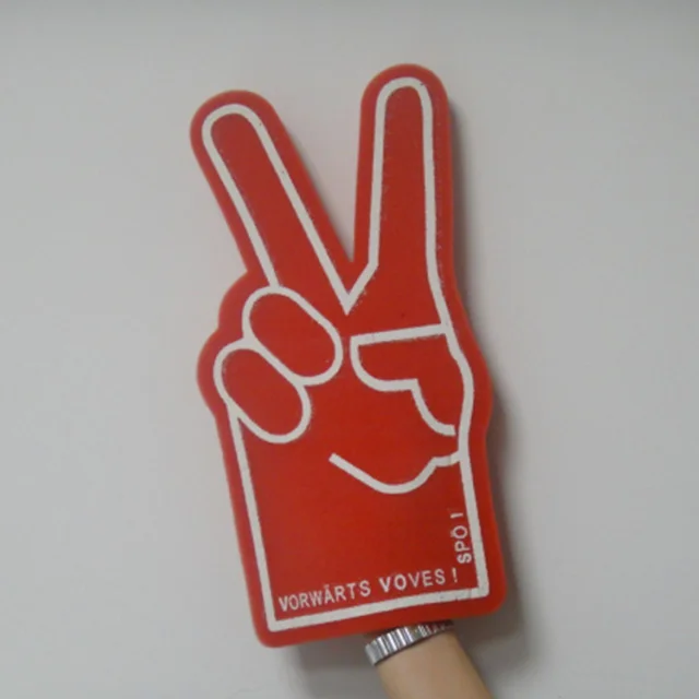 cheer foam hand, cheering foam hand, foam cheering finger
