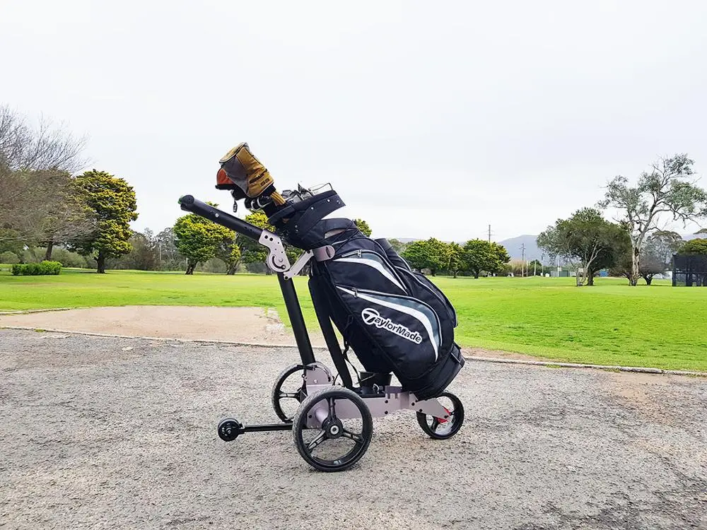 Первая в мире IP57 Водонепроницаемая электрическая тележка для гольфа с дистанционным управлением