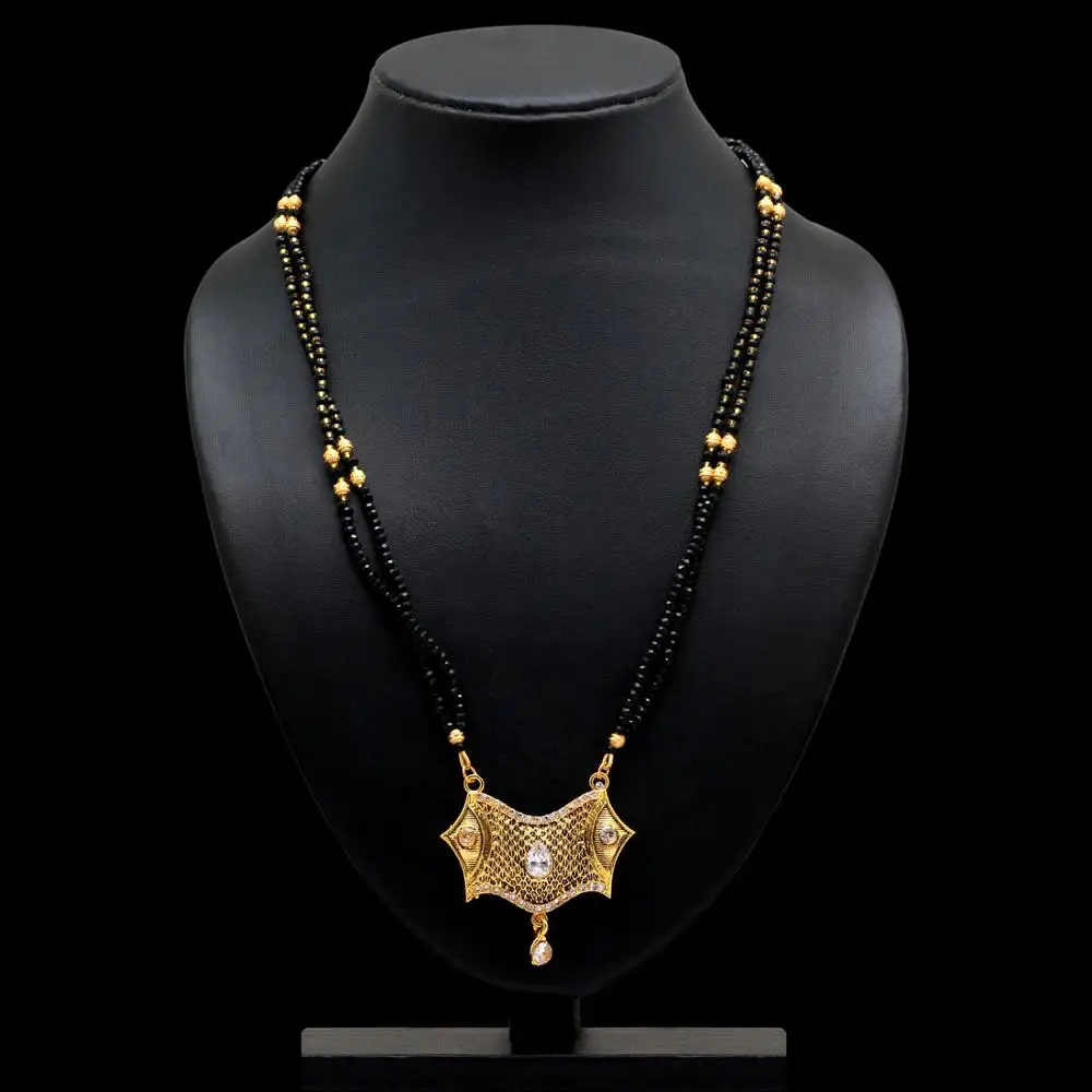 All New White Color Beautiful American Diamond Mangalsutra