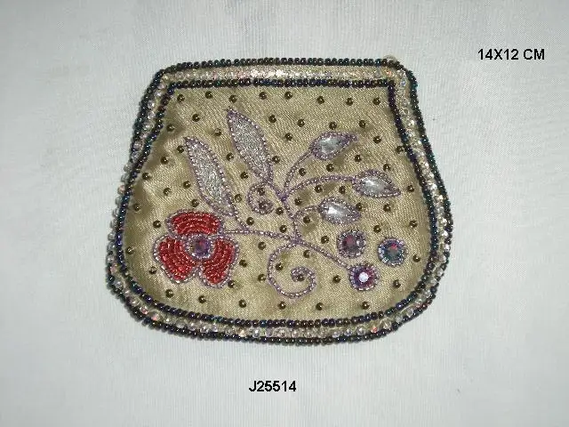 Embroidery Work Rectangular Coin Holders Hand Made Available in Other Colours Also  Coin Holder
