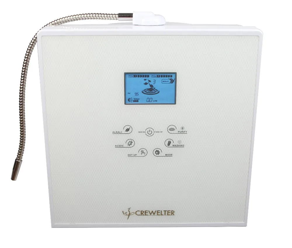 Alkaline water ionizer CREWELTER 9 plates ionized alkaline water Home appliances water treatment appliances