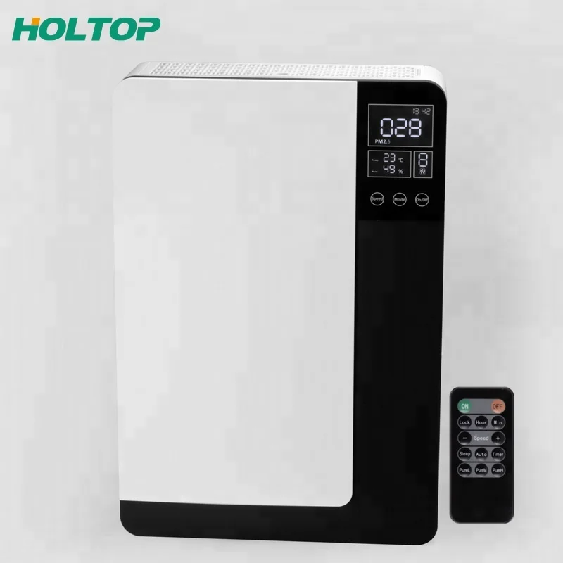 wall mounted home ventilation system energy recovery ventilation smoking room exhaust fan ERV decentralized recuperator