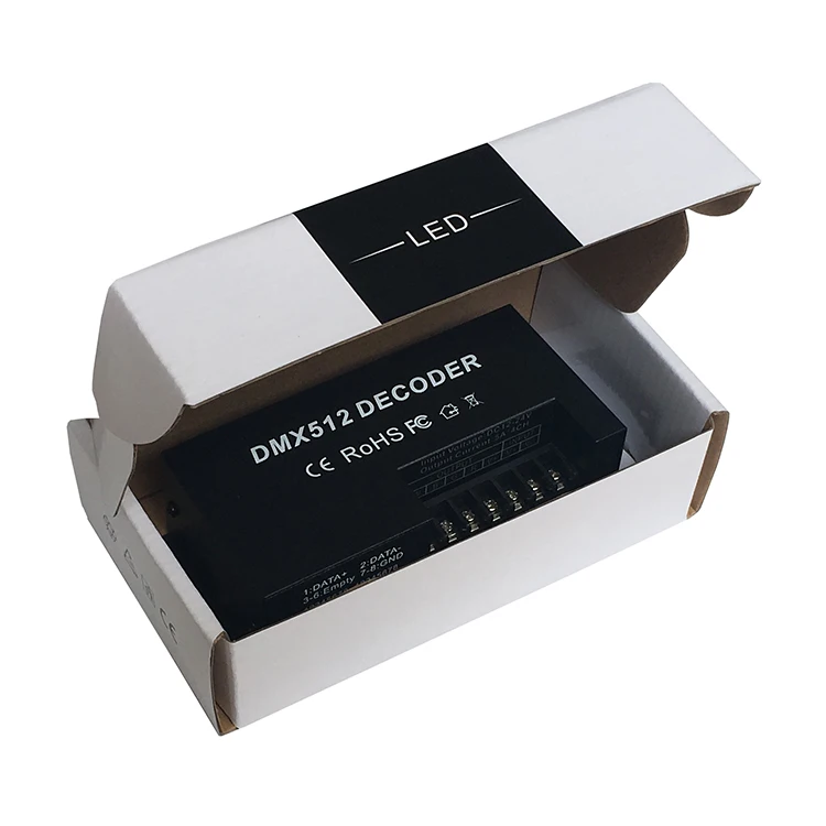 Hot Selling 4 Channel 5A LED RGBW DMX512 Constant Decoder with Pull Code for Stage Lamps or Modules