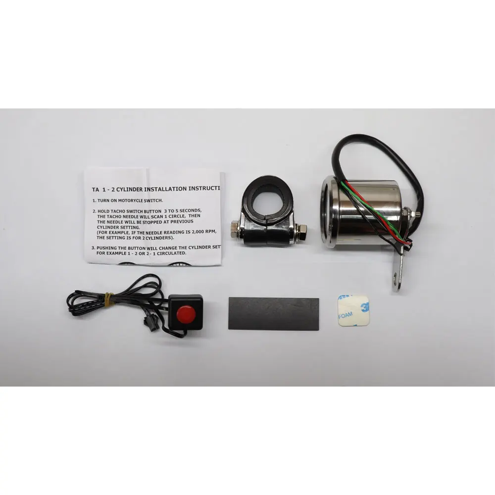 48mm auto racing motorcycle gauge rpm tachometer