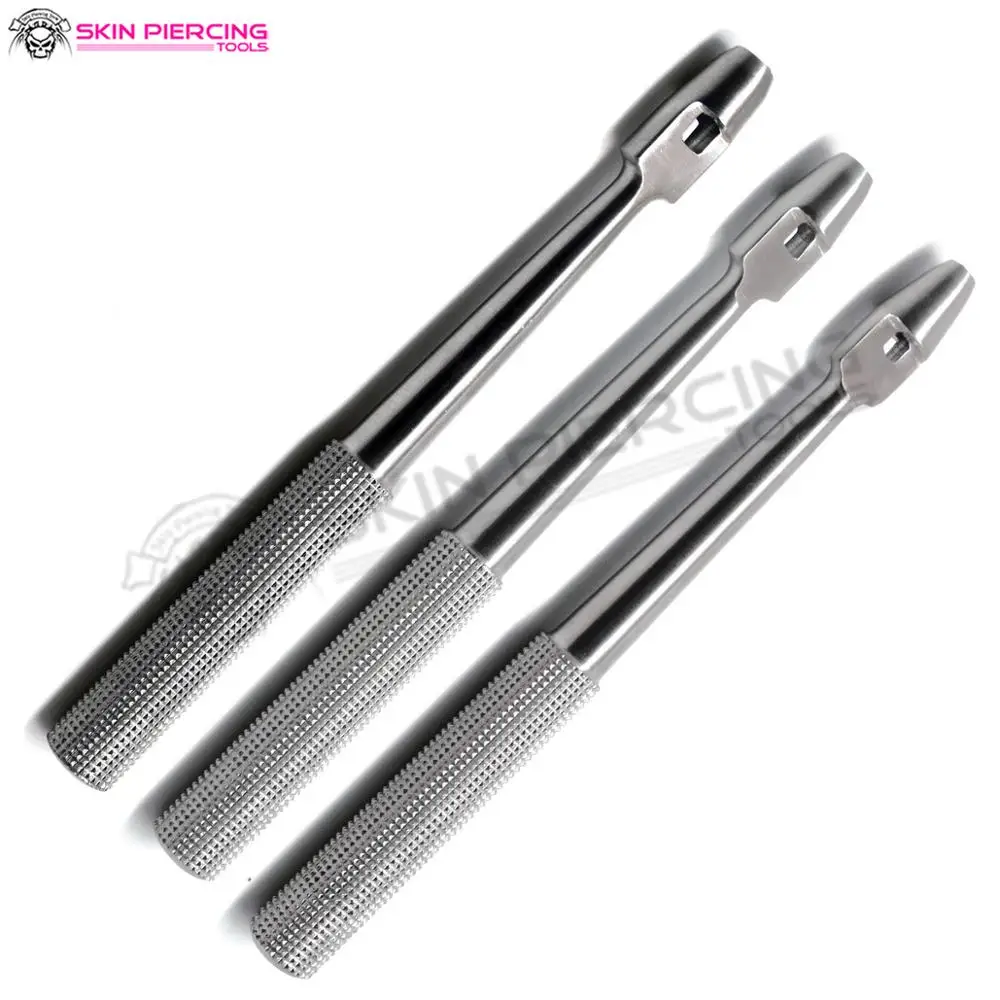 
3Pcs Sterile Biopsy Punch Piercing Tool Kaye Dermal Anchor Tissue Punch Straight 4mm-5mm 