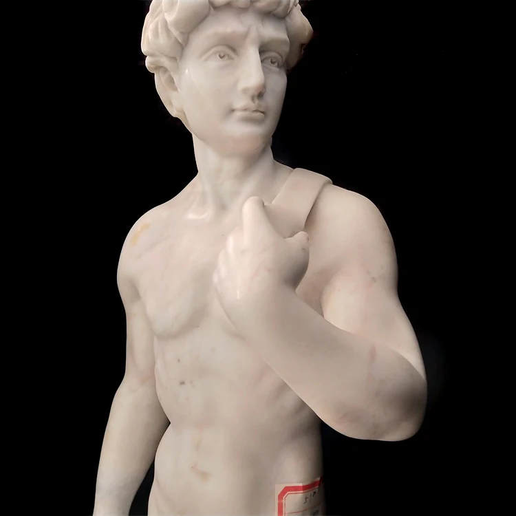 High Quality Nude Male david Figure Garden Marble Statues