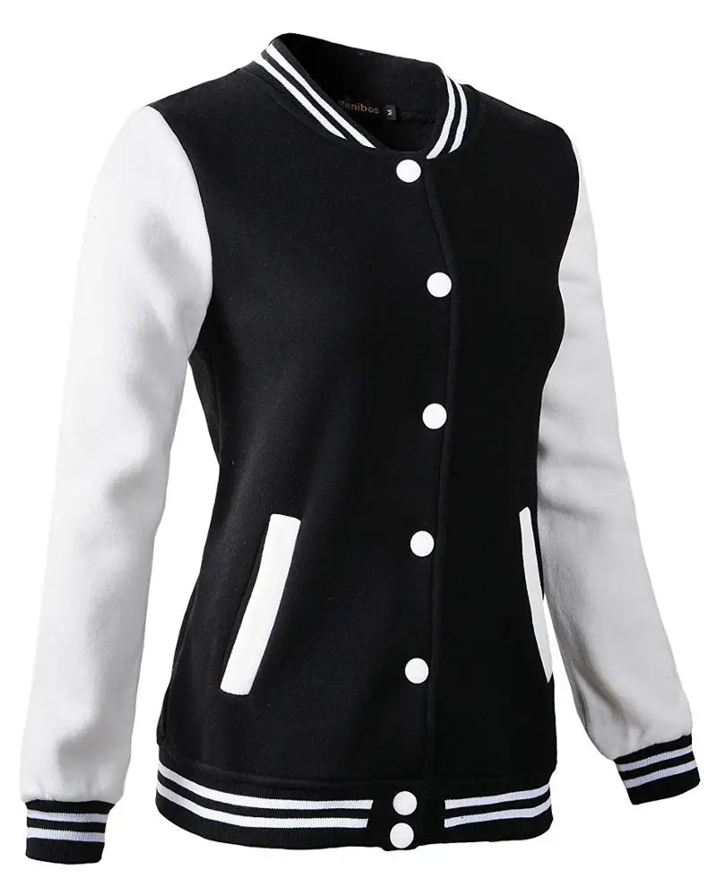2023 Breathable cheap Price varsity letter man leather sleeve jacket men women Pakistan women cotton varsity jacket