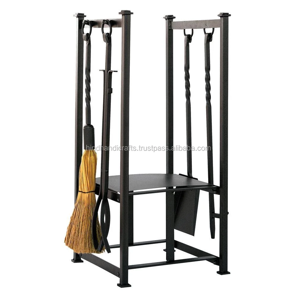 Iron Log Holder Cum Fire Place Accessories Stand | Iron made Fireplace Accessories Log Holder