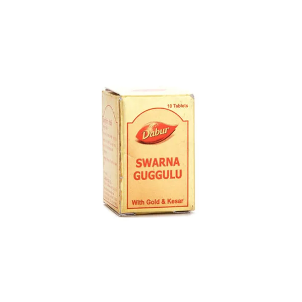 
Dabur Swarna Guggulu Gold - 10 Tablets - Beneficial in all types of 