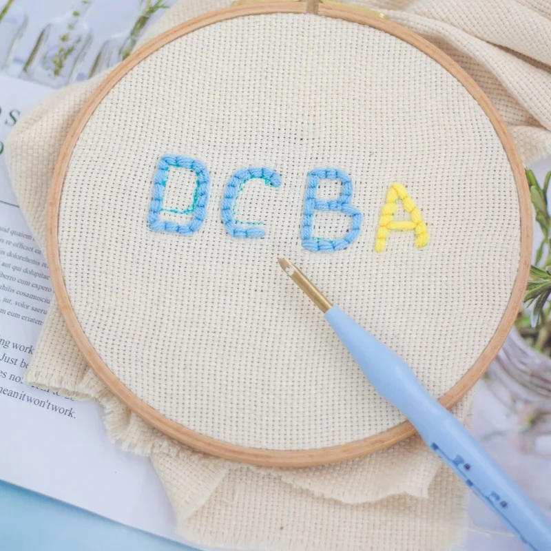 
DIY wholesale knitting stitch crochet tool embroidery stitching punch needle set 