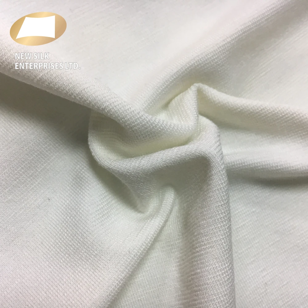 Beauty skin deodorizing functional t-shirt collagen viscose rayon cotton polyester skin care knitted anti uv resistant fabric