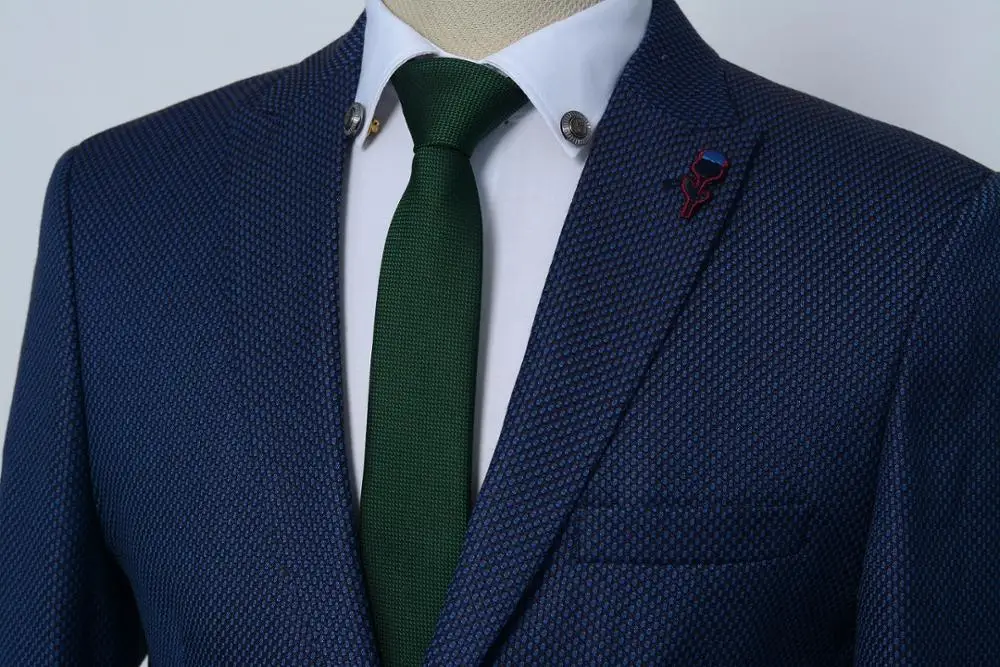 New Turkish Design Fashion Slim Fit Men Navy Tailored Wedding Blazer 2022 fashion  hot selling