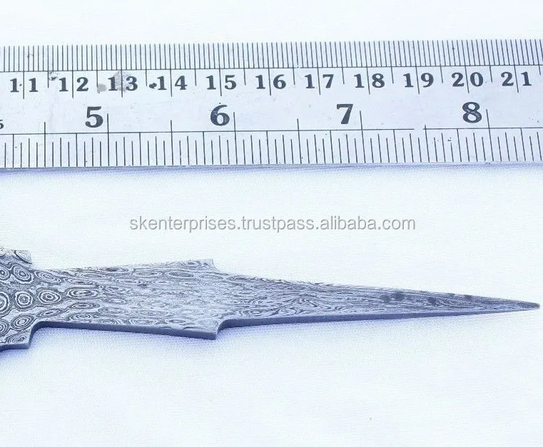 Damascus Blank Blade Knife Damascus Steel Blade Hand Made Bar Blank Damascus Bar