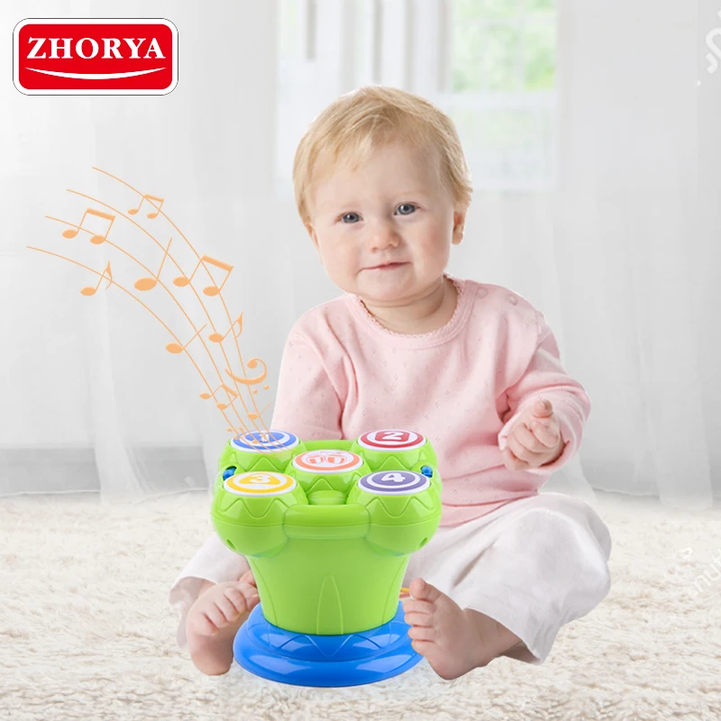 Zhorya Электрический Ручной инструмент барабан Мини Музыкальный барабан игрушки