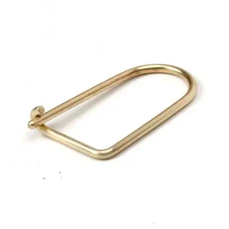 Custom-made Brass Simple Key Ring Custom Metal Keyring Brass Key Hook