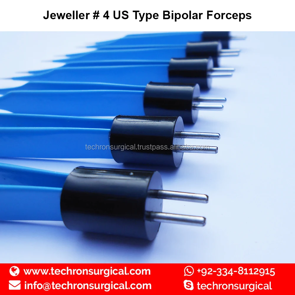 Jeweler #4 Ophthalmic Electrosurgical American Bipolar Forceps