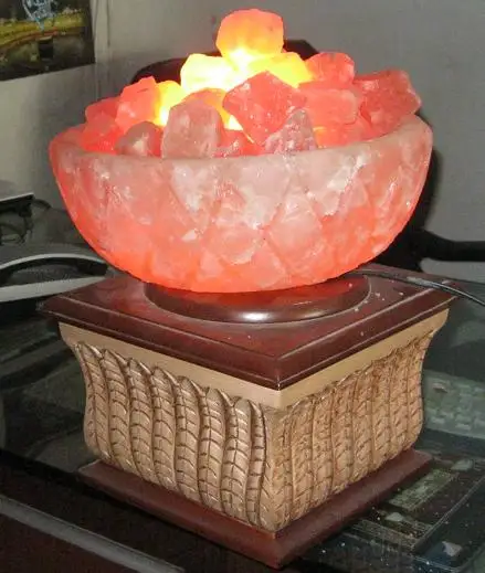 Healing Crystal For Hot Therapy Bowl lamp wit Balls For Body Relaxing Massage For Spa like Home Treatment with Dimmable Switch