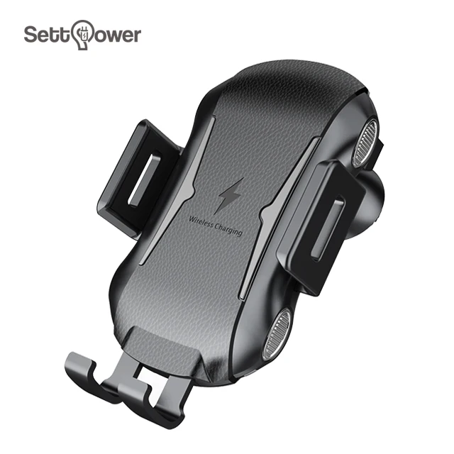 
Settpower GY-C20 2019 New product 10W fast Automatic Induction Wireless Car Charger Holder Qi Wireless Charger 