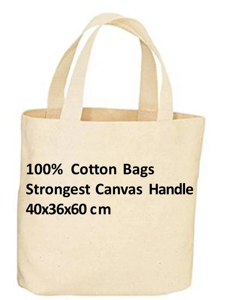 EBAY Amazon Cotton Bags Natural Custom Cotton Tote Shopping Bag Material Canvas Tote Bag Accept Customised Logo Customised Color