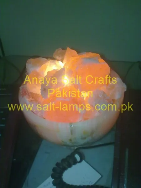 Himalayan Fancy Salt Fire Bowl Lamps / Himalayan Fancy Crystal Salt Lamps Pakistan