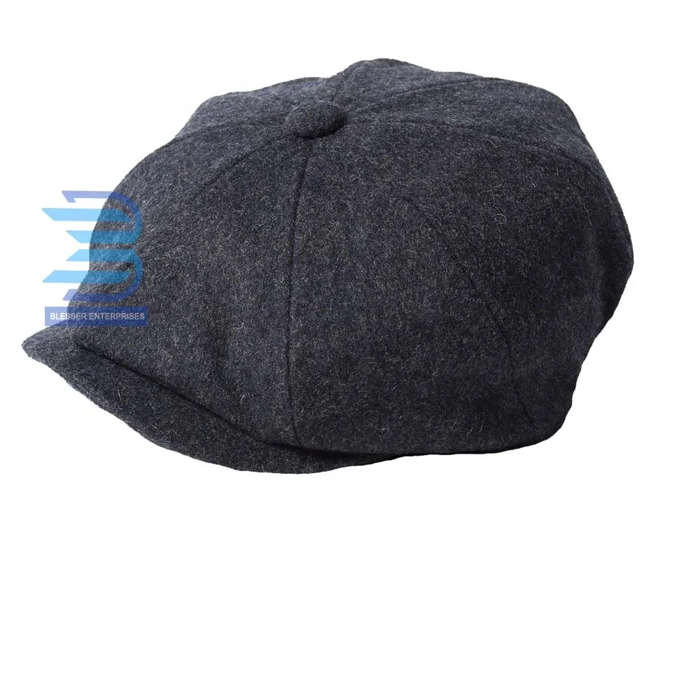 Стильная кепка газетчика с улыбающимися глазами плоская в елочку из твида и шерсти Гэтсби для