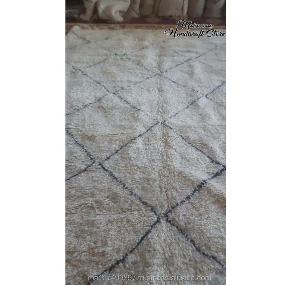 made in morocco Beni ourain rug BENIOURAIN Rug Berber Handwoven Mountains