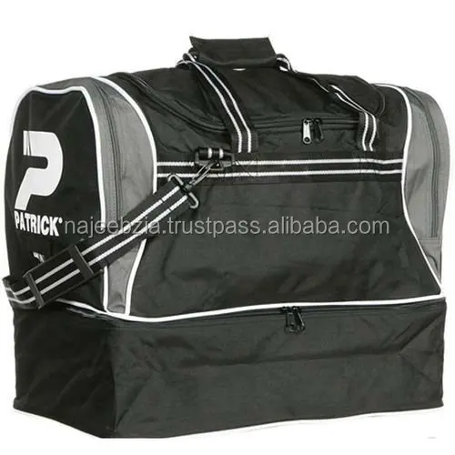 Soccer Sports bags with shoe compartment with team logo name and numbers