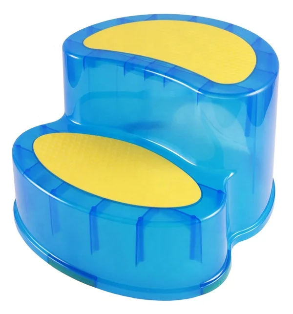 Manufacturer Wholesale Plastic Non Slip Child Two Color Double Layer Stepping Stool