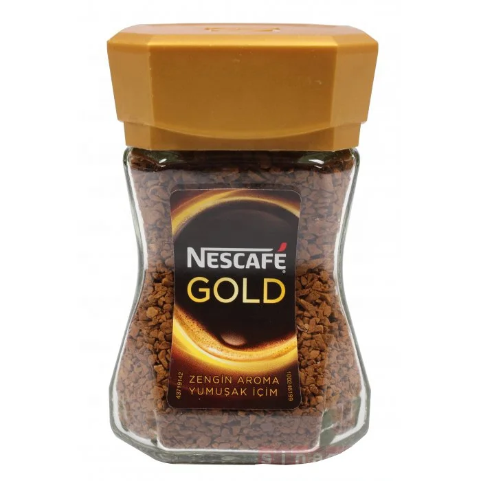 For Nes cafes Gold Instant Coffee 50 Gr Glass Jar