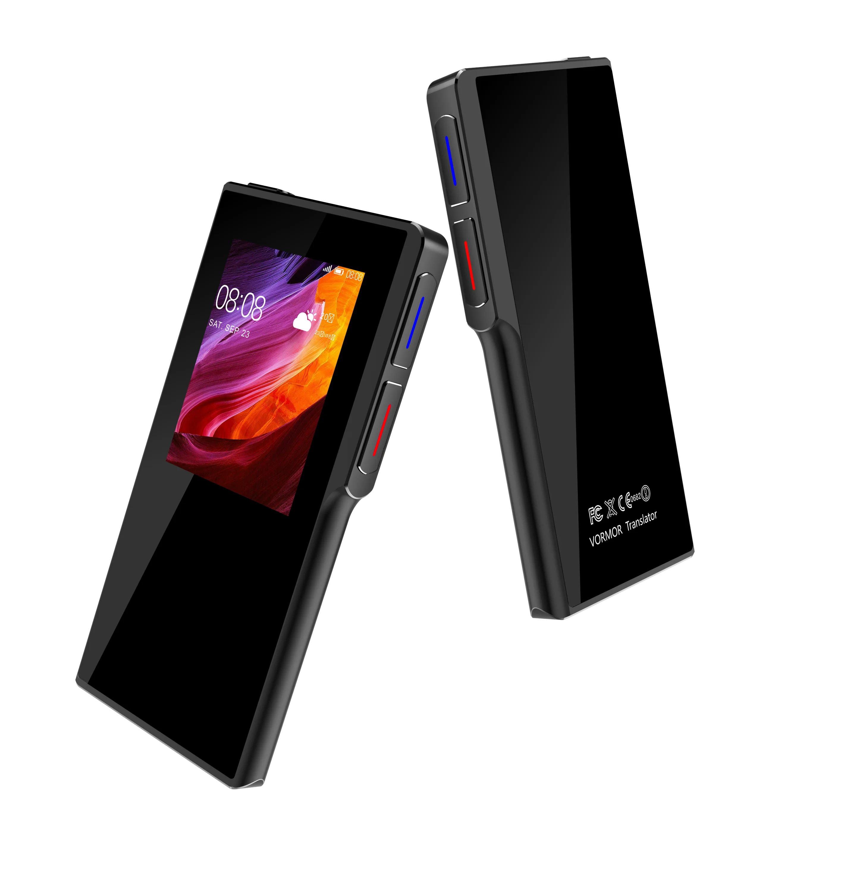 2018 new design large screen display 52 countries languages translation high accuracy portable voice translator