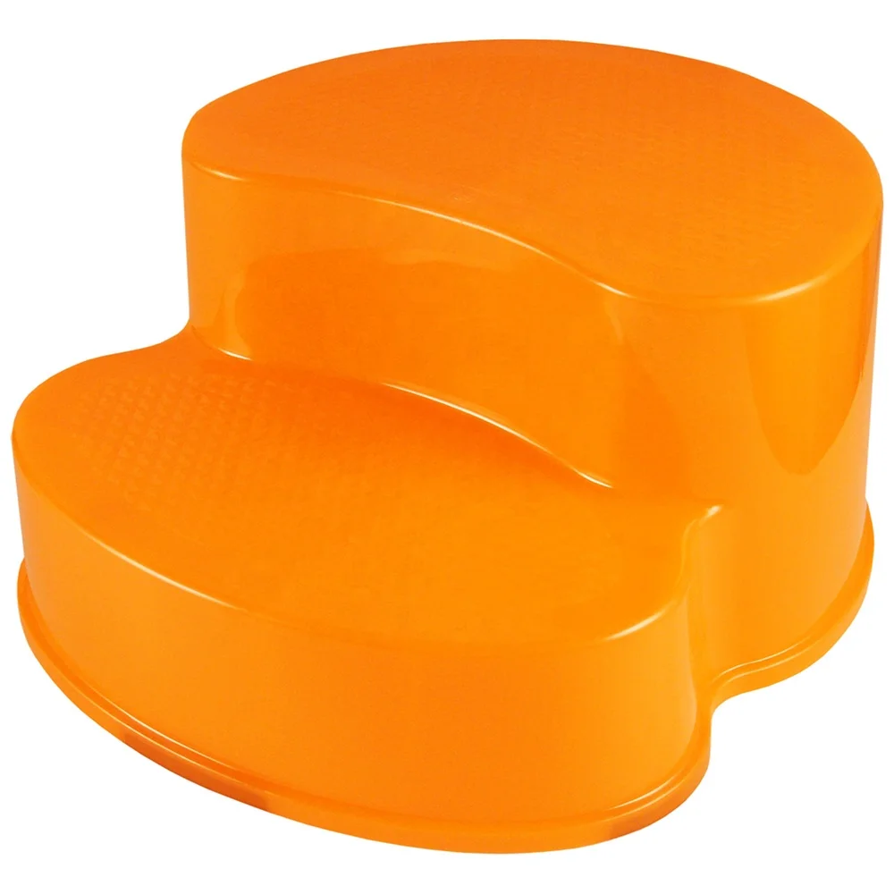 Kids Children Plastic High Quality Safety Anti-slip Double Step Stool