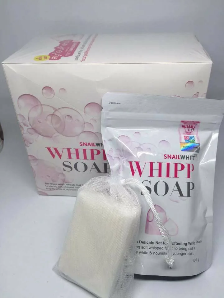 SNAIL WHITE WHIPP SOAP THAILAND 100g.