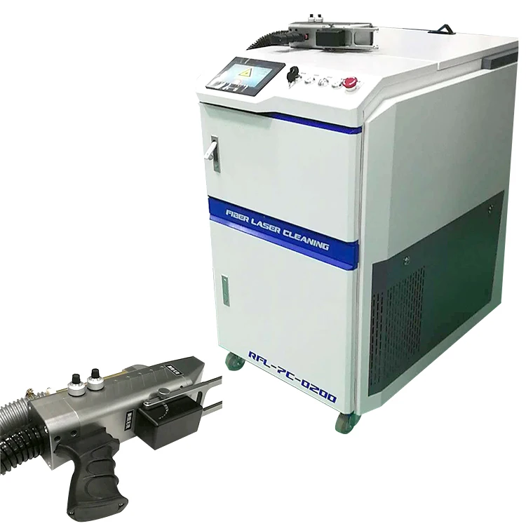 
china strong removal ability laser cleaning machine laser cleaner vehicle paint metal rust stone stains removal 200w 300w 