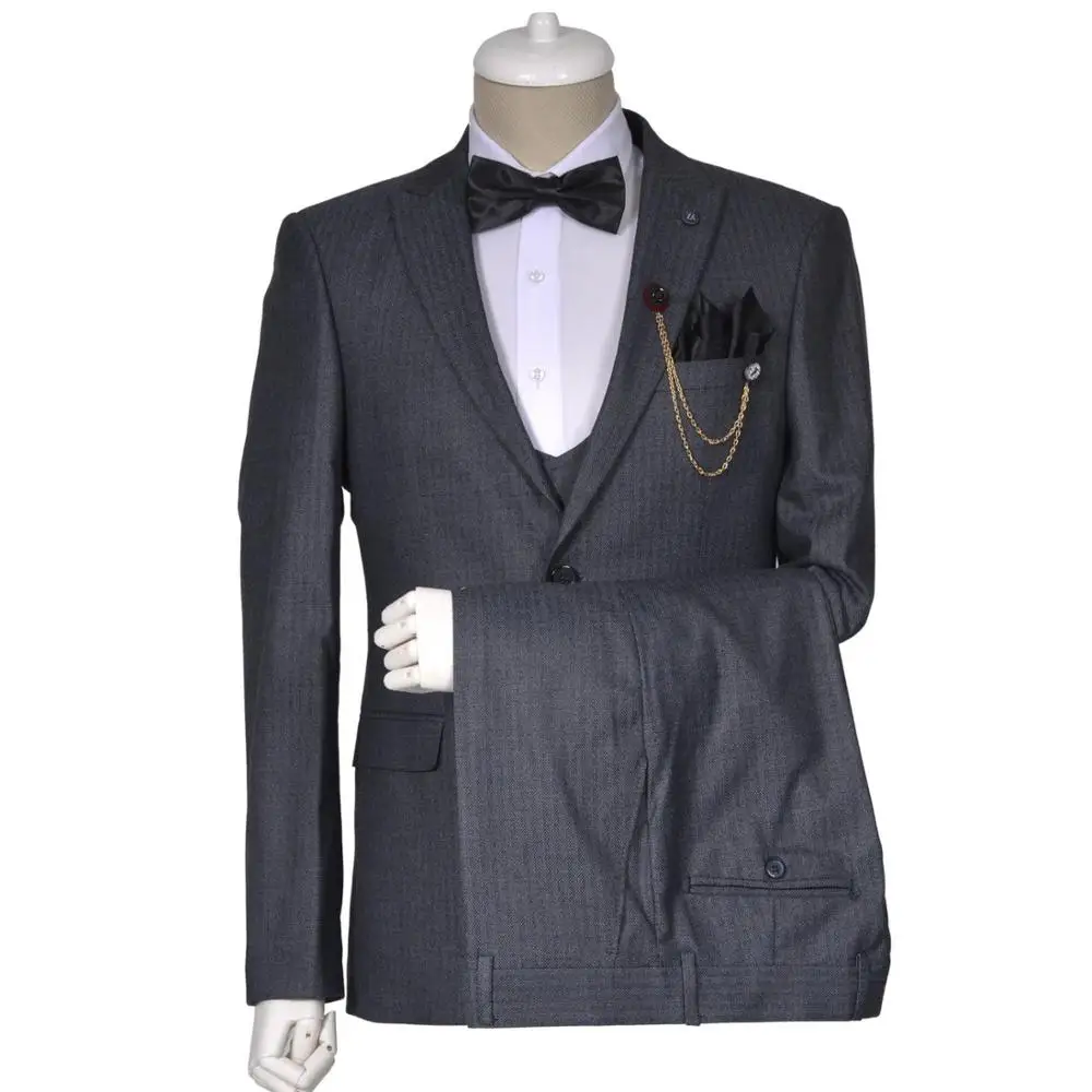 Turkish Fashion Three piece  suits tailor business blaze fashion bespoke office man  suit