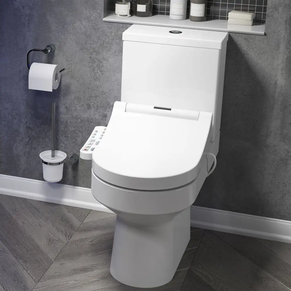 BSMI approval Modern D shape Heated Electric Bidet Toilet seat instant heating tankless  Electronic bidet seat smart toilet seat