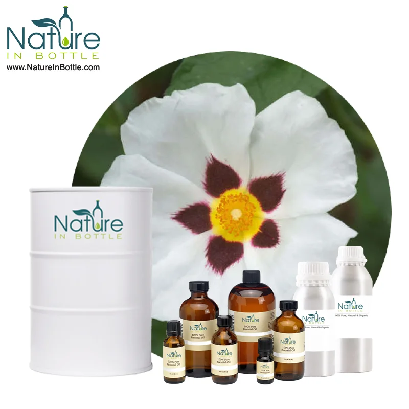 Organic Cistus Oil | Cistus ladaniferus | Organic Rockrose Oil - 100% Pure Essential Oils - Bulk Wholesale Price