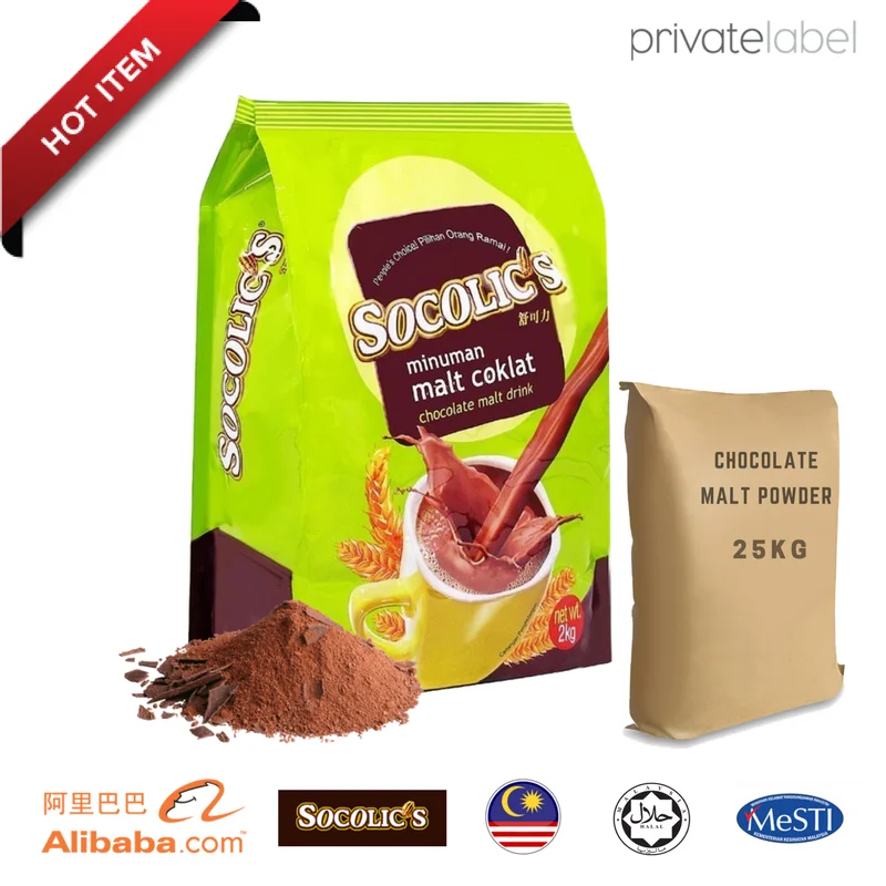 
Instant Chocolate Malt Powder Beverage Cacao Drink 3in1 