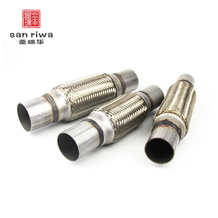 50mmx200mmx300mm Stainless Steel Car Muffler Exhaust Flexible Pipe