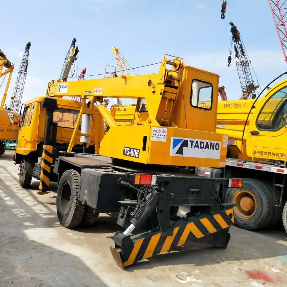 Подержанный японский Грузовой кран tadano TG-80E мобильный кран для продажи
