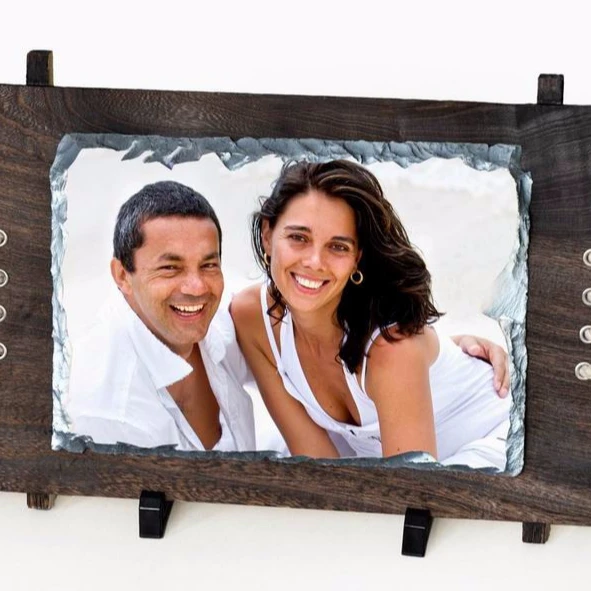 
SH39 18x26cm Big Rectangular Shape Stone with Frame for Sublimation 