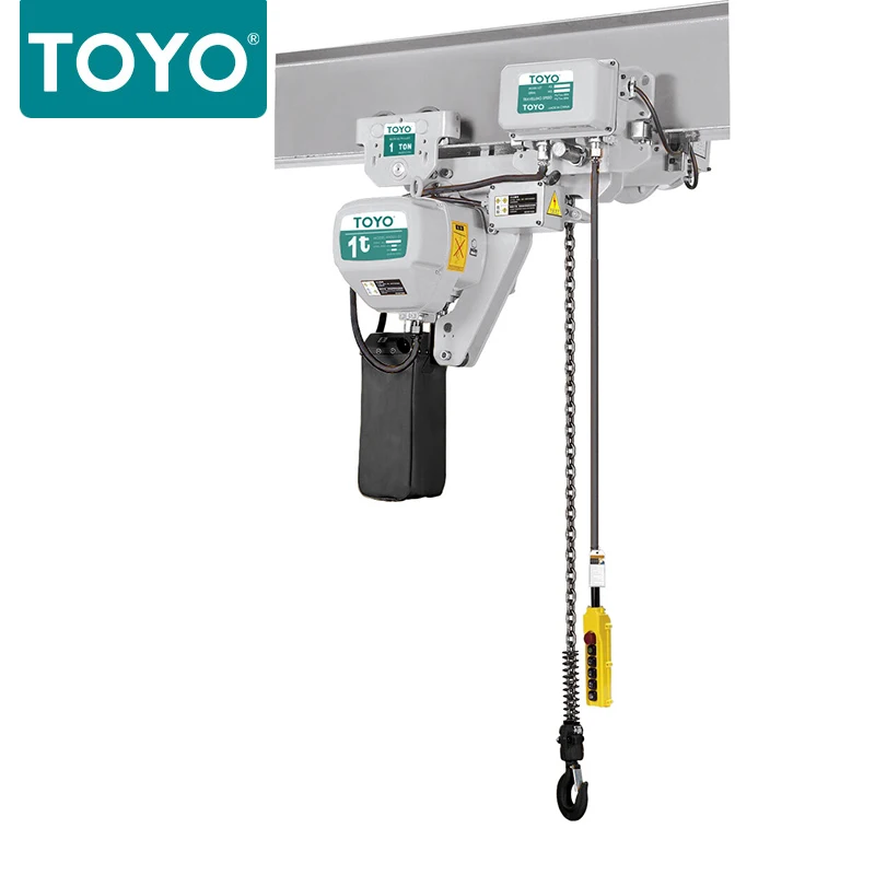 Tianjin Kunda Hot Product TY1 Low Headroom Type 3 Ton Electric Swing Chain Hoist