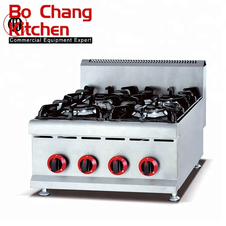 
Commercial 4 Burners Table Top Commercial Kitchen Gas Hotplate Cooker  (60675070932)