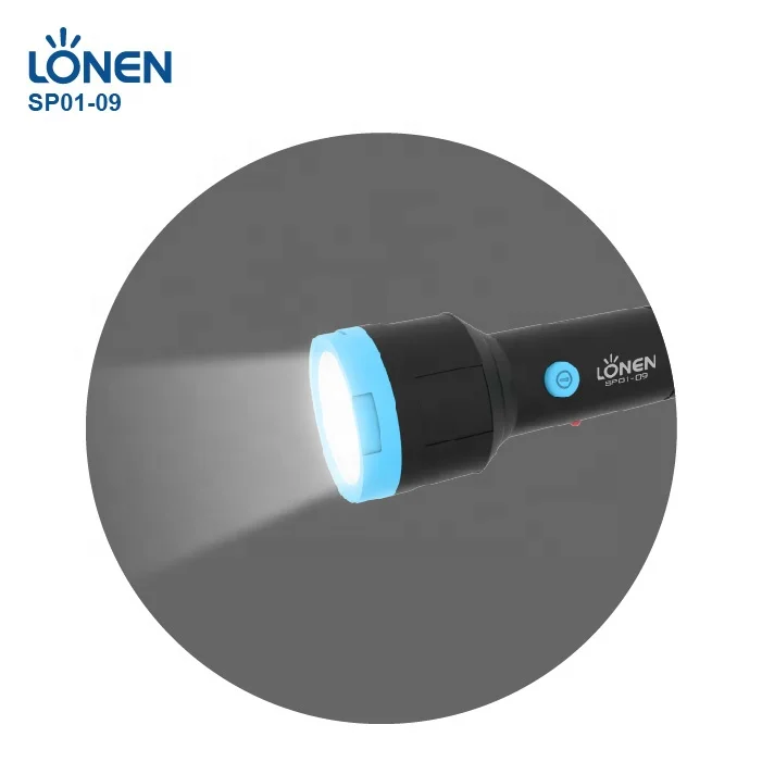 LONEN li-ion battery rechargeable solar torch