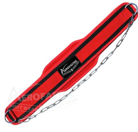 Heavy Duty 36-Inch Dip Belt Steel Chain 6 Padded Neoprene Back Support Gym Training Bodybuilding Powerlifting Fitness Workout