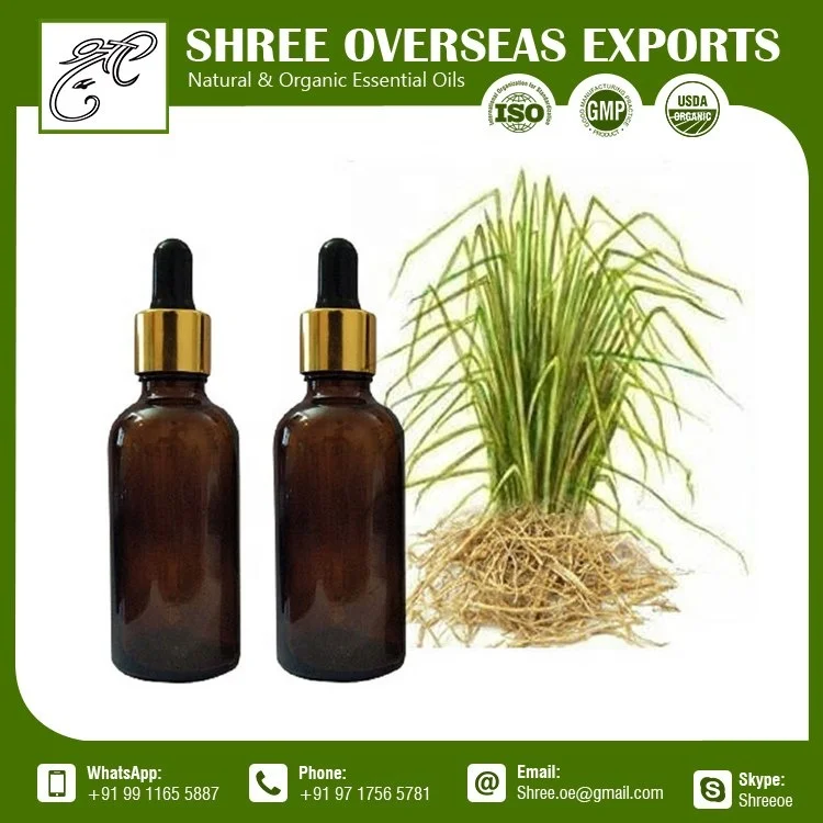 Hot Sale Vetiver Organic Essential Oil from India