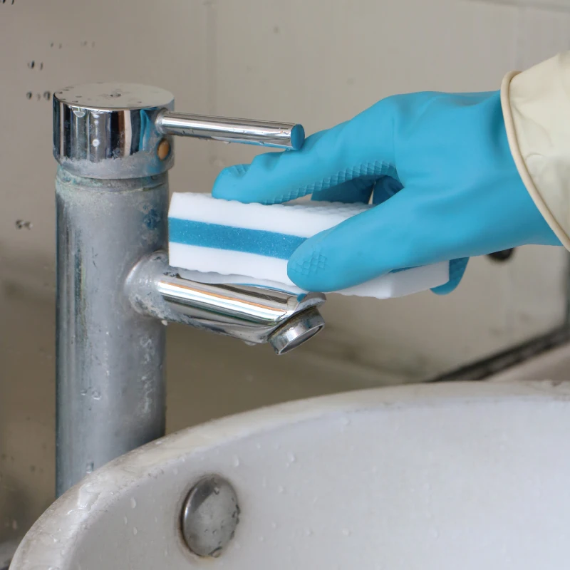 Commercial household cleaning supplies manufacturer eco friendly urethane dish wash magic nano scrub sponge kitchen