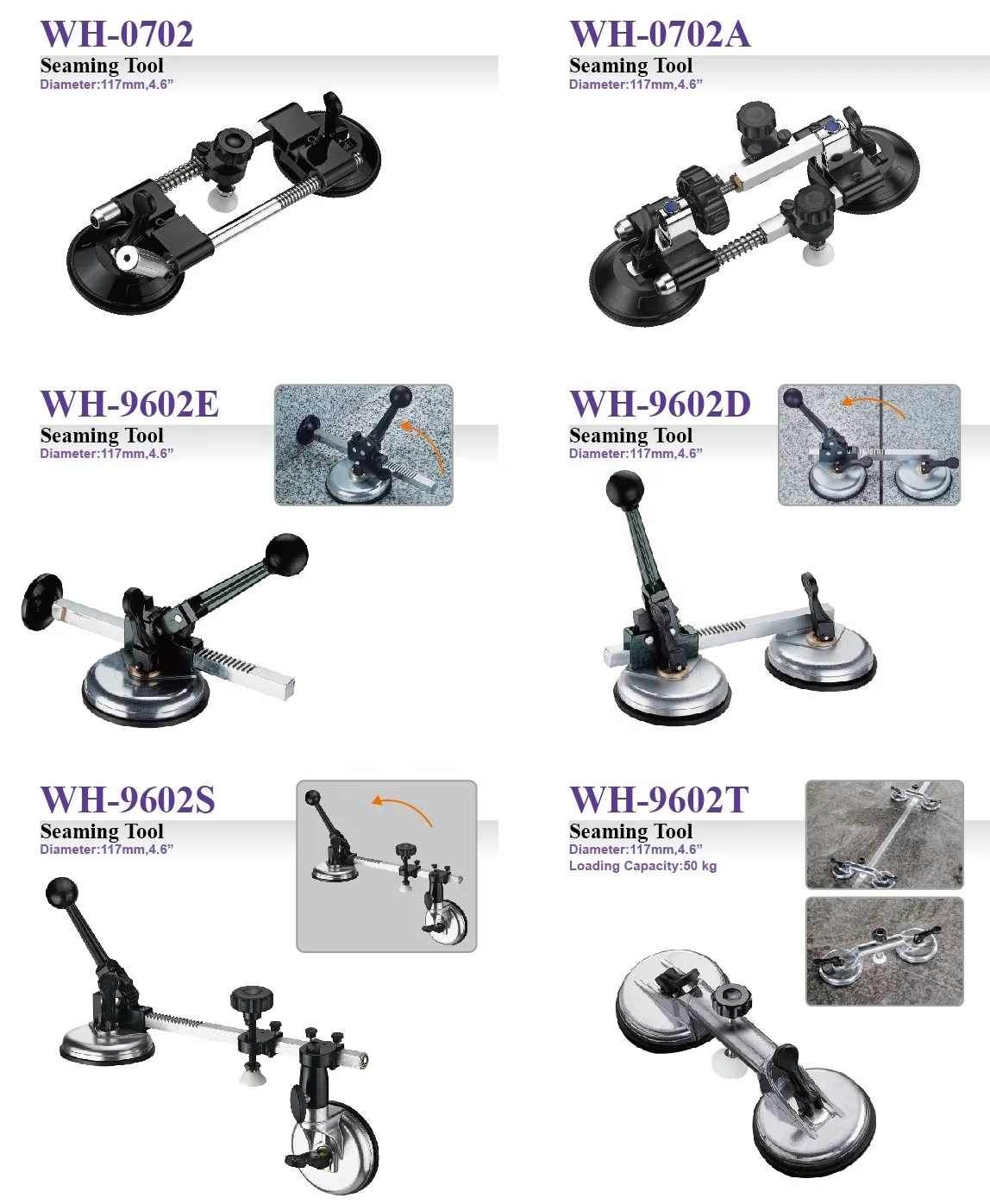 Speciality Double Suction Cups Seaming Tool