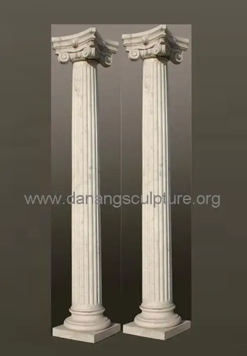 Натуральный камень красный гранит римская колонна столб DSF-TRU031