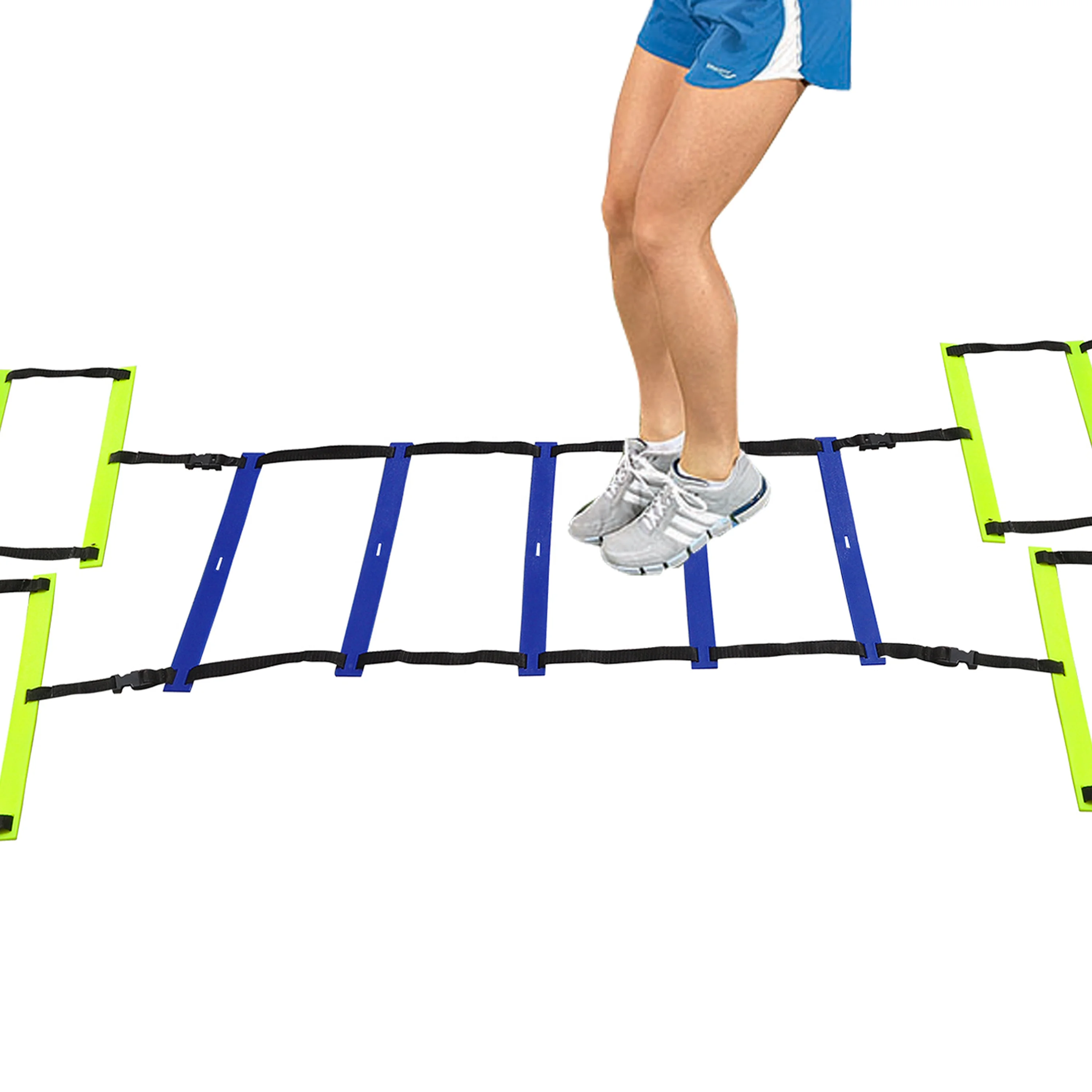  Высокое качество Прочный Мега шаг Координационная Лестница поставляется с сумкой для переноски на ловкость и тренировочных упражнений перчатки футбола футбол